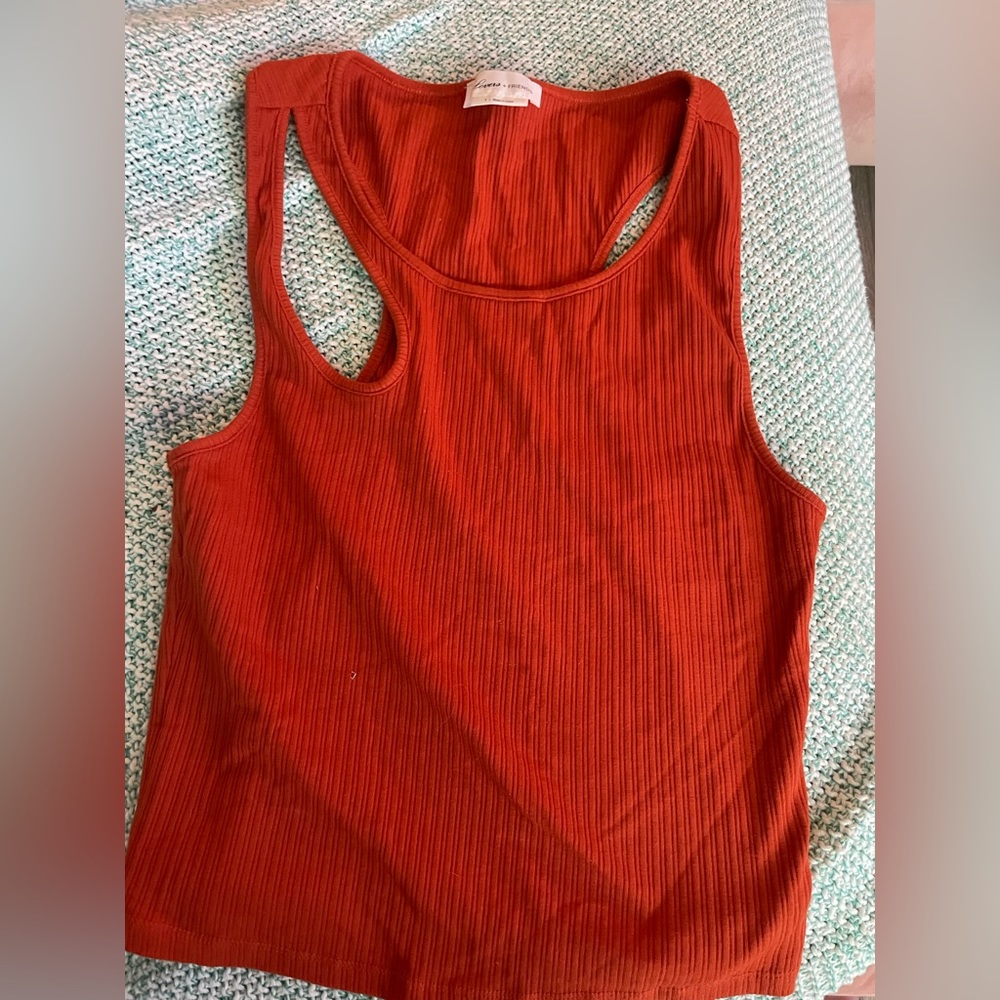 Lovers + friends orange tank